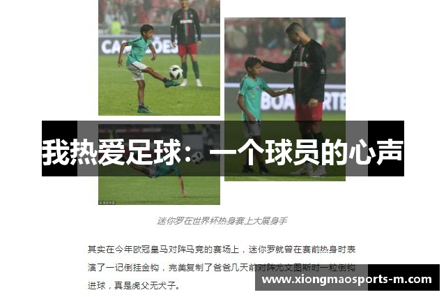 我热爱足球：一个球员的心声